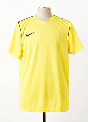 Tricou broderie mâneci scurte galben NIKE bărbat