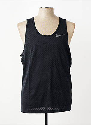Maiou croială cambrată fără mâneci negru NIKE bărbat