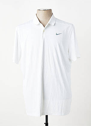 Polo țesătură jersey mâneci scurte alb NIKE bărbat