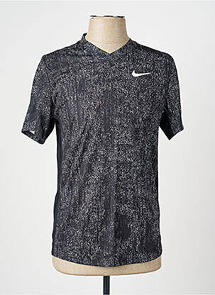 Tricou croială cambrată mâneci scurte negru NIKE bărbat