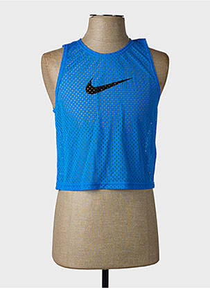 Maiou guler rotund fără mâneci albastru NIKE bărbat