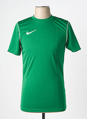 Tricou broderie mâneci scurte verde NIKE bărbat
