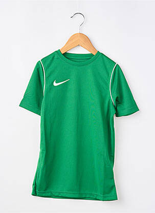 Tricou sport fotbal mâneci scurte verde NIKE băiat