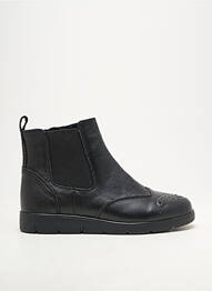 Botine/ghete material neted toc plat până la 3 cm negru DAMART femeie