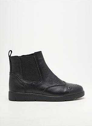 Botine/ghete material neted toc plat până la 3 cm negru DAMART femeie