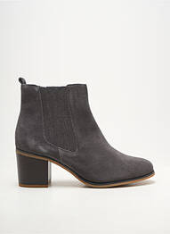 Botine/ghete vârf rotund toc de 7 la 9 cm gri DAMART femeie