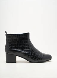 Botine/ghete vârf rotund toc de 4 la 6 cm negru DAMART femeie