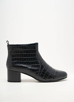 Botine/ghete vârf rotund toc de 4 la 6 cm negru DAMART femeie