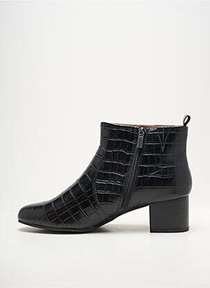 Botine/ghete vârf rotund toc de 4 la 6 cm negru DAMART femeie