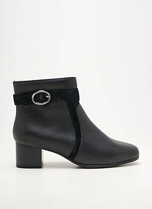 Botine/ghete material neted toc de 4 la 6 cm negru DAMART femeie