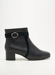 Botine/ghete material neted toc de 4 la 6 cm negru DAMART femeie