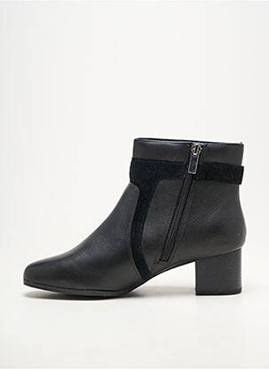 Botine/ghete material neted toc de 4 la 6 cm negru DAMART femeie