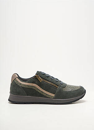 Adidași vârf rotund toc plat până la 3 cm verde DAMART femeie