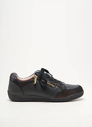 Adidași material neted toc plat până la 3 cm negru DAMART femeie