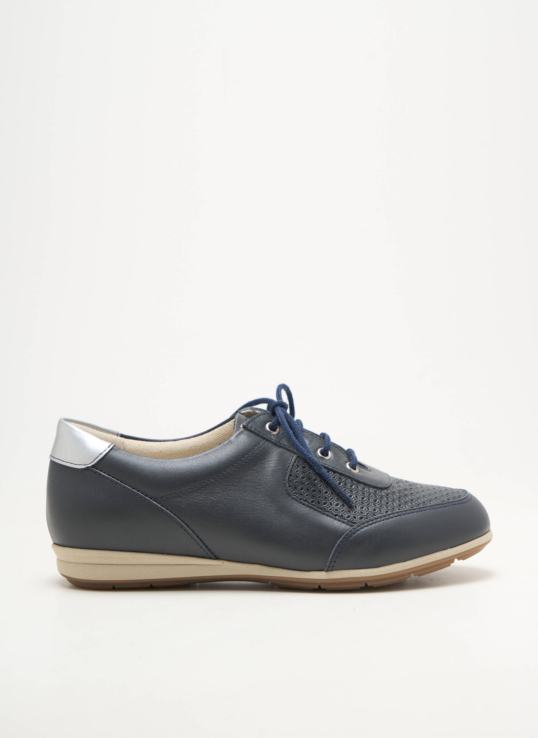 Adidași material neted toc plat până la 3 cm albastru DAMART femeie