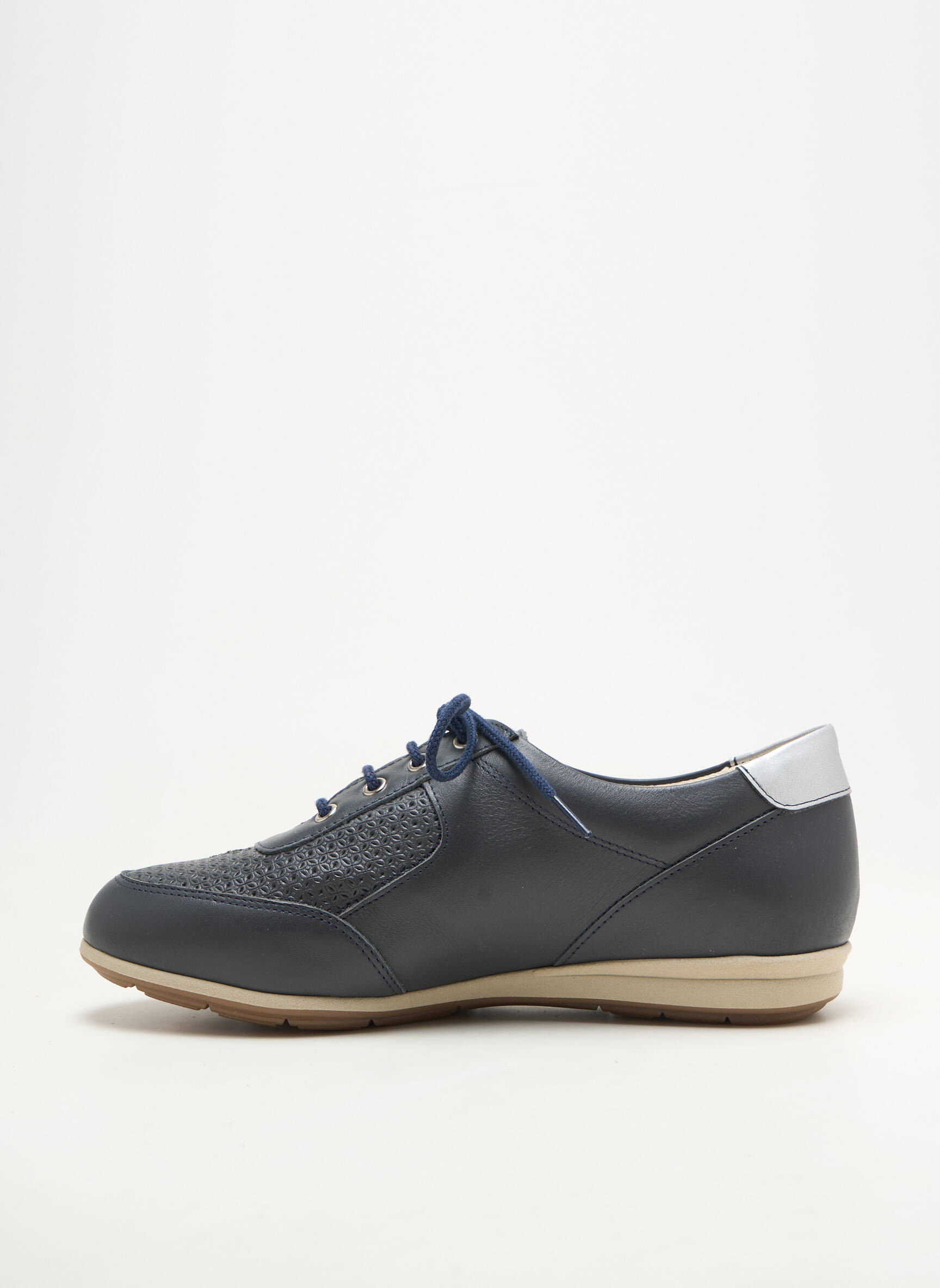 Adidași material neted toc plat până la 3 cm albastru DAMART femeie