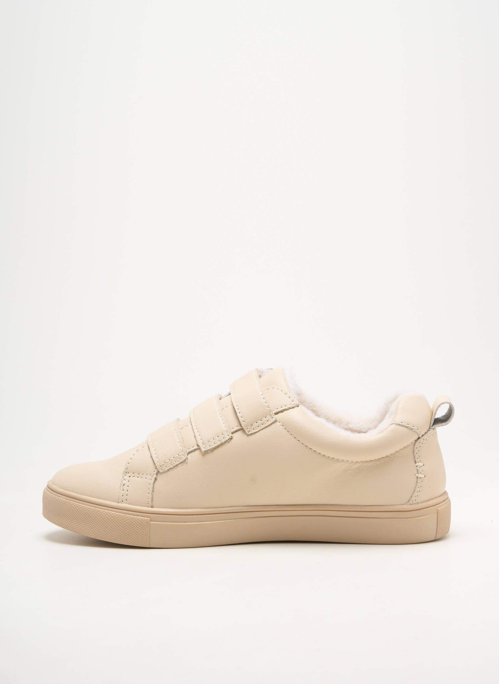 Adidași material neted toc plat până la 3 cm bej DAMART femeie