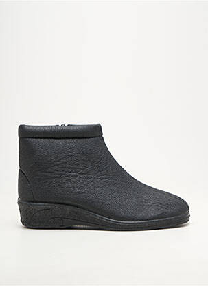 Botine/ghete umplută toc de 4 la 6 cm negru EMANUELA femeie