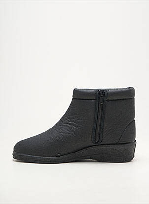 Botine/ghete umplută toc de 4 la 6 cm negru EMANUELA femeie