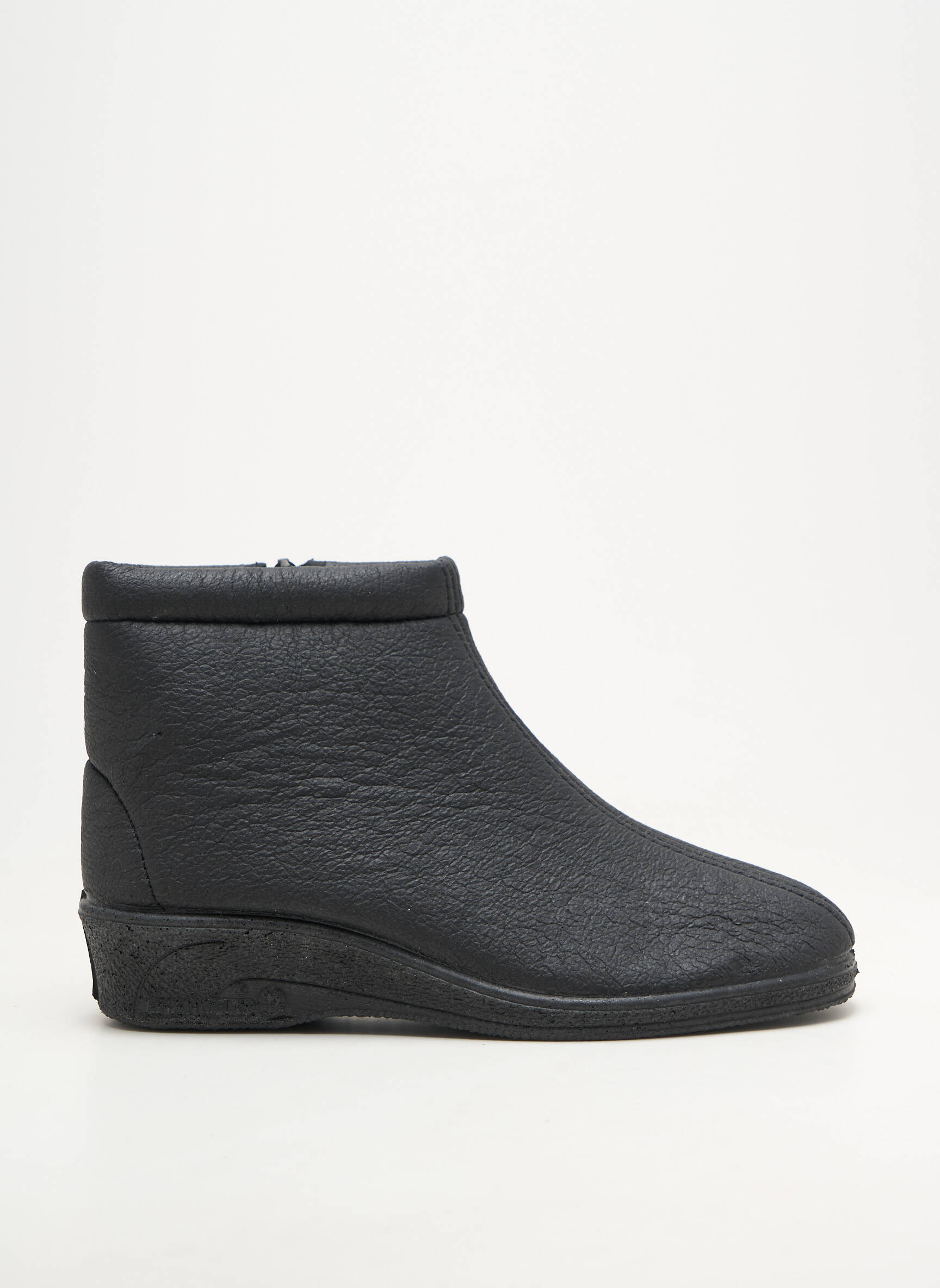 Botine/ghete umplută toc de 4 la 6 cm negru EMANUELA femeie