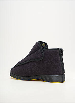 Papuci/pantofi de casă închidere cu arici vârf rotund negru EMANUELA unisex