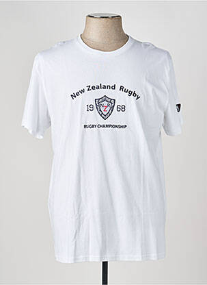Tricou broderie mâneci scurte alb CAMBERABERO bărbat