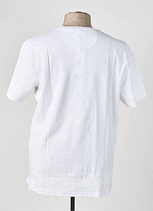Tricou broderie mâneci scurte alb CAMBERABERO bărbat