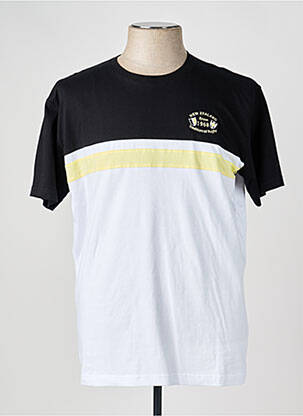 Tricou broderie mâneci scurte negru CAMBERABERO bărbat