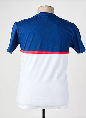 Tricou broderie mâneci scurte albastru CAMBERABERO bărbat