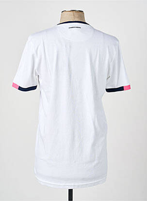 Tricou broderie mâneci scurte alb CAMBERABERO bărbat