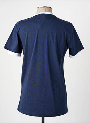 Tricou broderie mâneci scurte albastru CAMBERABERO bărbat