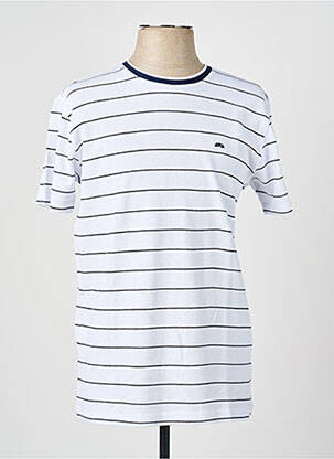 Tricou croială dreaptă mâneci scurte alb CAMBERABERO bărbat