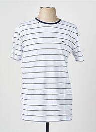 Tricou croială dreaptă mâneci scurte alb CAMBERABERO bărbat