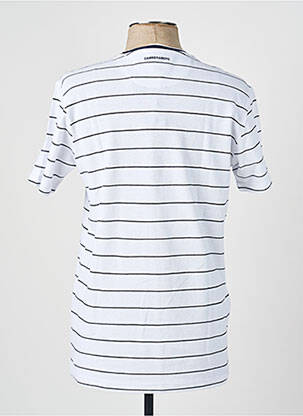 Tricou croială dreaptă mâneci scurte alb CAMBERABERO bărbat