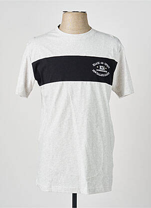 Tricou broderie mâneci scurte gri CAMBERABERO bărbat