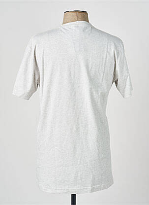 Tricou broderie mâneci scurte gri CAMBERABERO bărbat