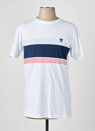 Tricou broderie mâneci scurte alb CAMBERABERO bărbat