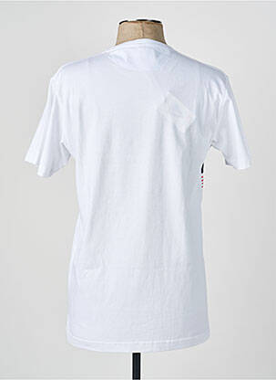 Tricou broderie mâneci scurte alb CAMBERABERO bărbat