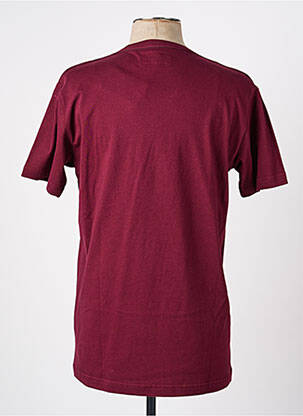 Tricou broderie mâneci scurte roșu CAMBERABERO bărbat