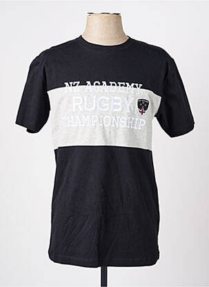 Tricou broderie mâneci scurte negru CAMBERABERO bărbat