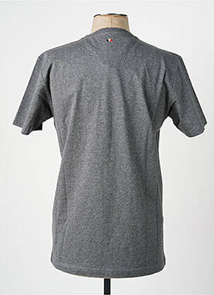 Tricou broderie mâneci scurte gri CAMBERABERO bărbat