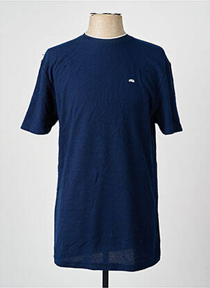 Tricou broderie mâneci scurte albastru CAMBERABERO bărbat