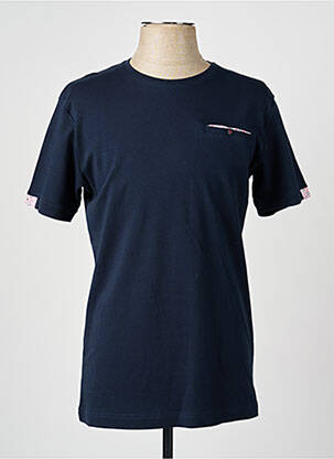Tricou croială dreaptă mâneci scurte albastru CAMBERABERO bărbat