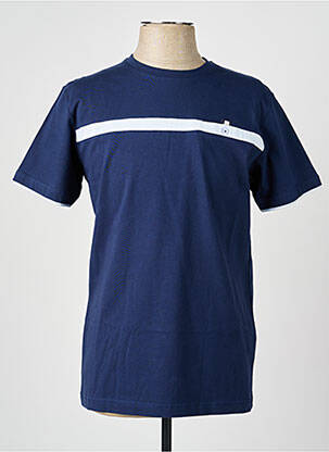 Tricou croială dreaptă mâneci scurte albastru CAMBERABERO bărbat