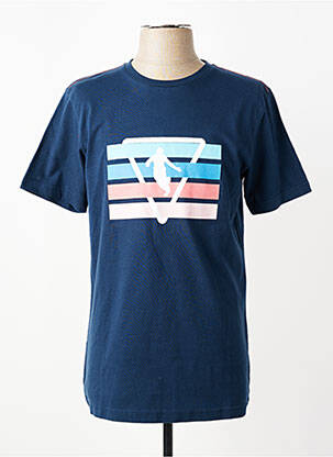 Tricou elasticitate mâneci scurte albastru CAMBERABERO bărbat