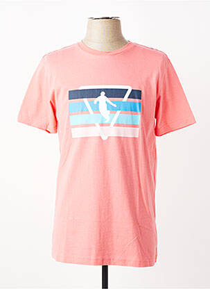 Tricou elasticitate mâneci scurte roz CAMBERABERO bărbat