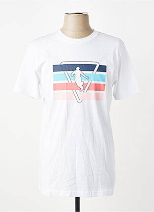 Tricou elasticitate mâneci scurte alb CAMBERABERO bărbat