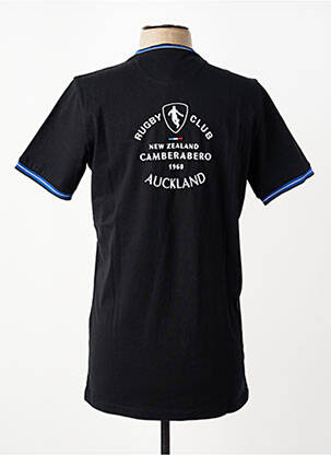 Tricou broderie mâneci scurte negru CAMBERABERO bărbat