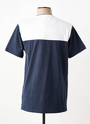 Tricou broderie mâneci scurte albastru CAMBERABERO bărbat