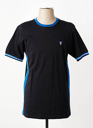 Tricou broderie mâneci scurte negru CAMBERABERO bărbat